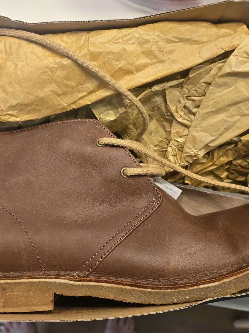 UGG Men’s Brown Leather Chukka Boot